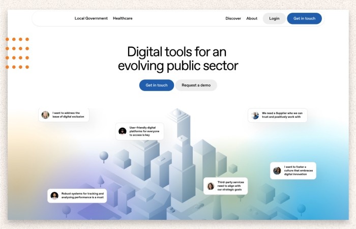 Full page header